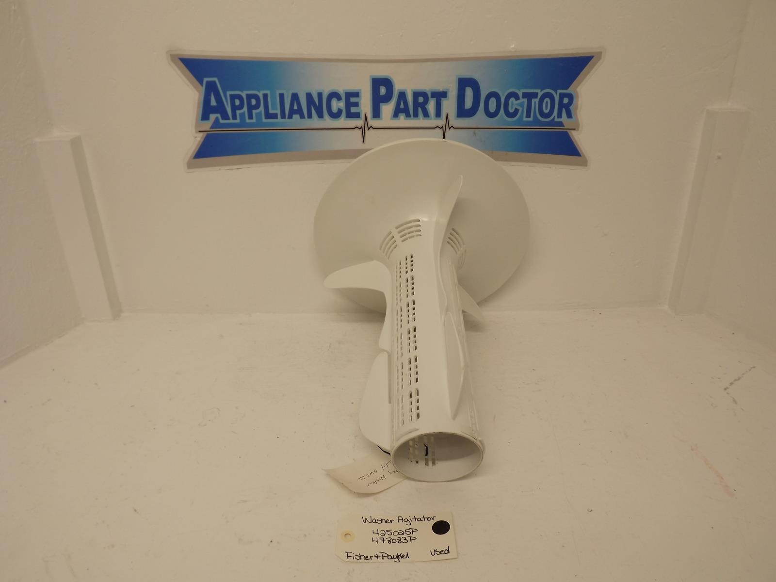 Fisher & Paykel Washer 425025P 478083P Washer Agitator Used Fisher & Paykel Washer 425025P 478083P Washer Agitator Used